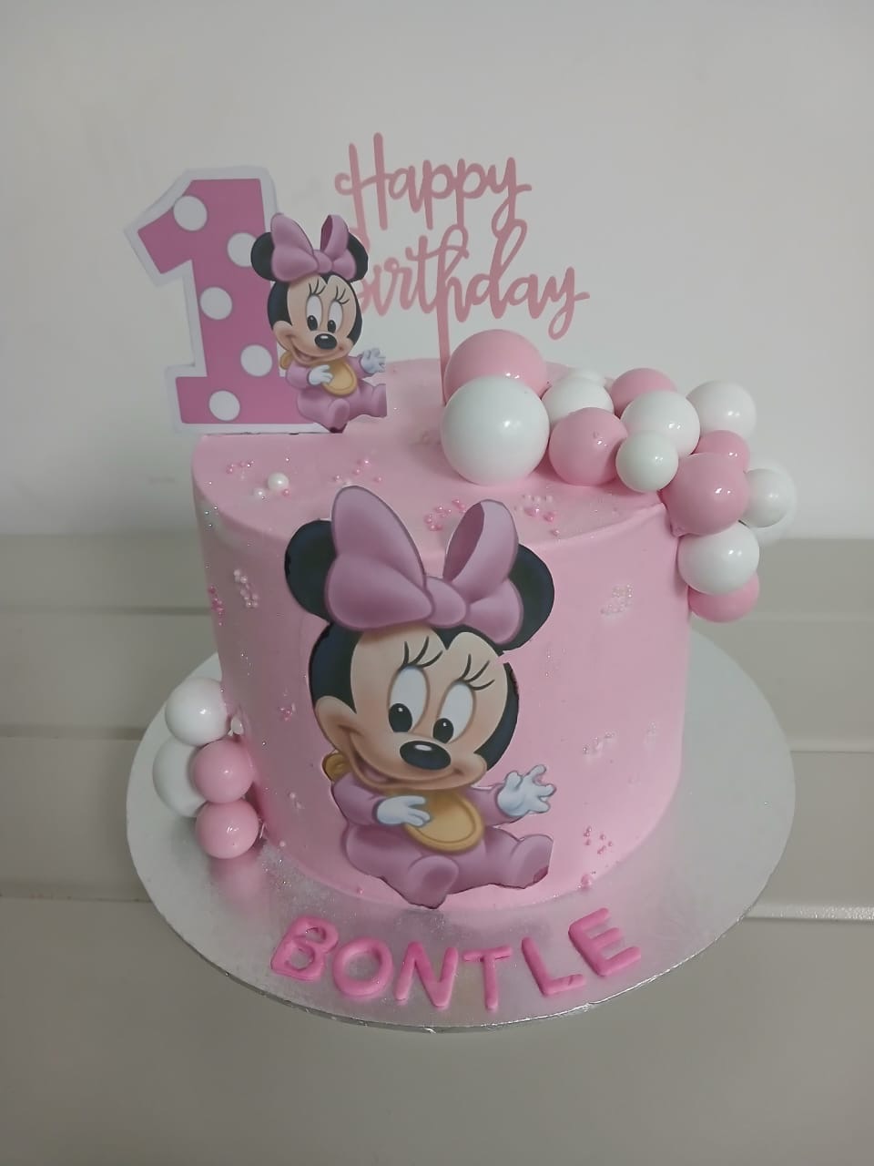 Pink Mouse Balloon Cake