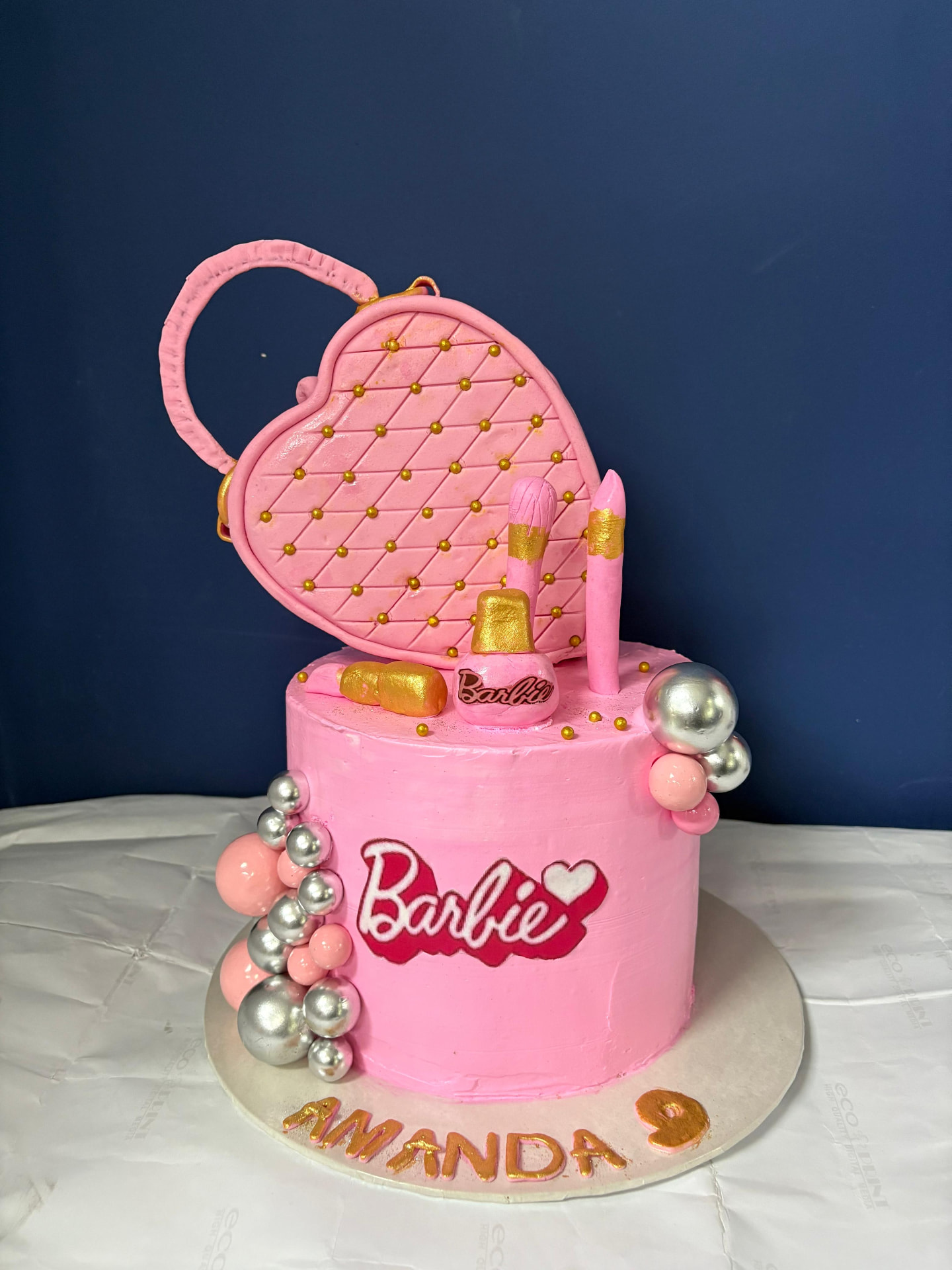 Barbie Handbag & Makeup Cake