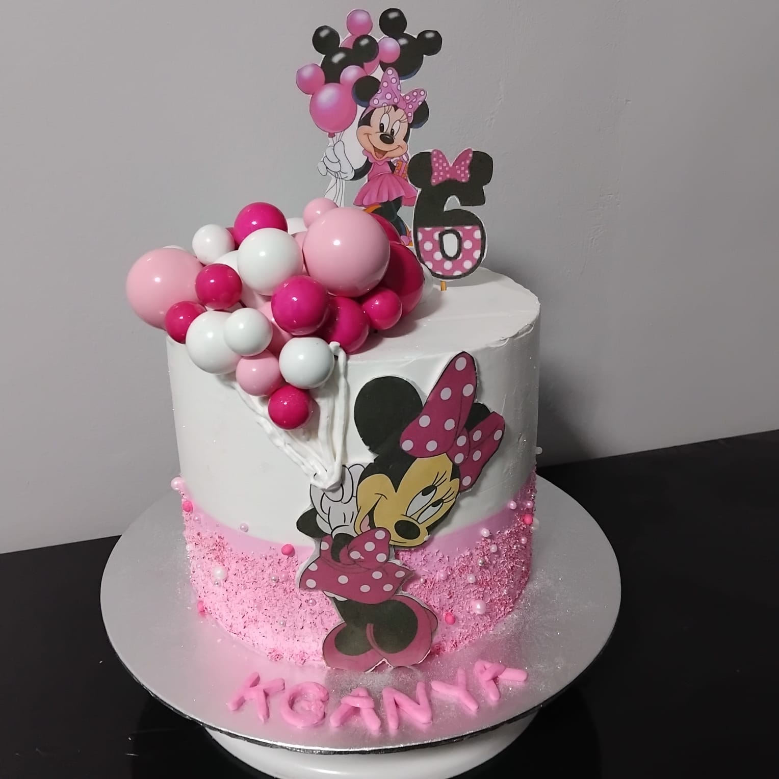 Pink Sparkle Mouse Cake