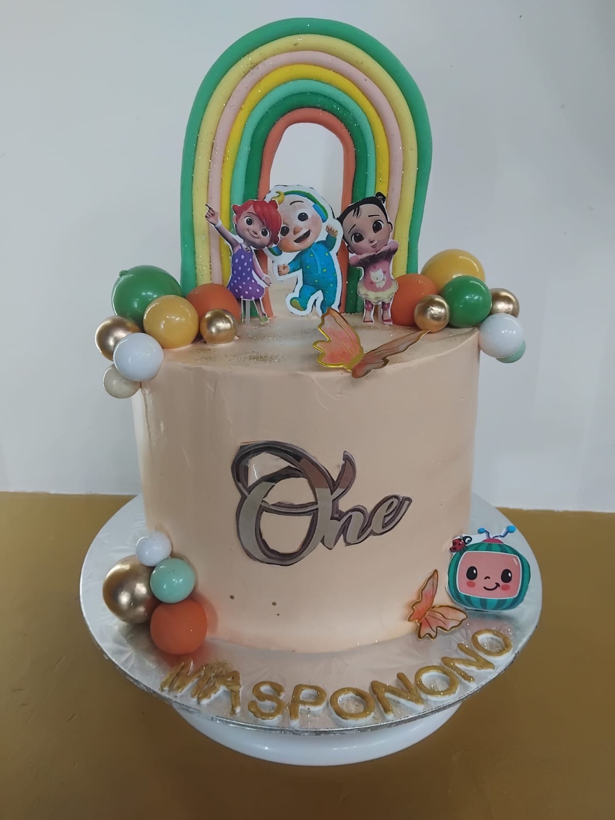 Cocomelon Rainbow Cake