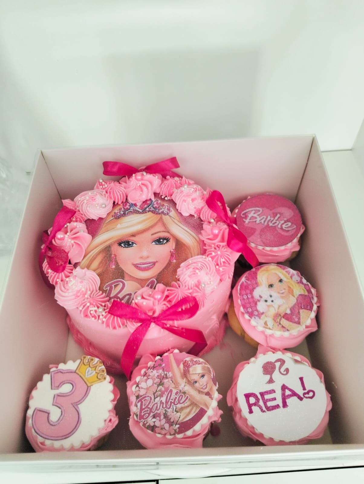 Pink Princess Cake & Cupcake Box