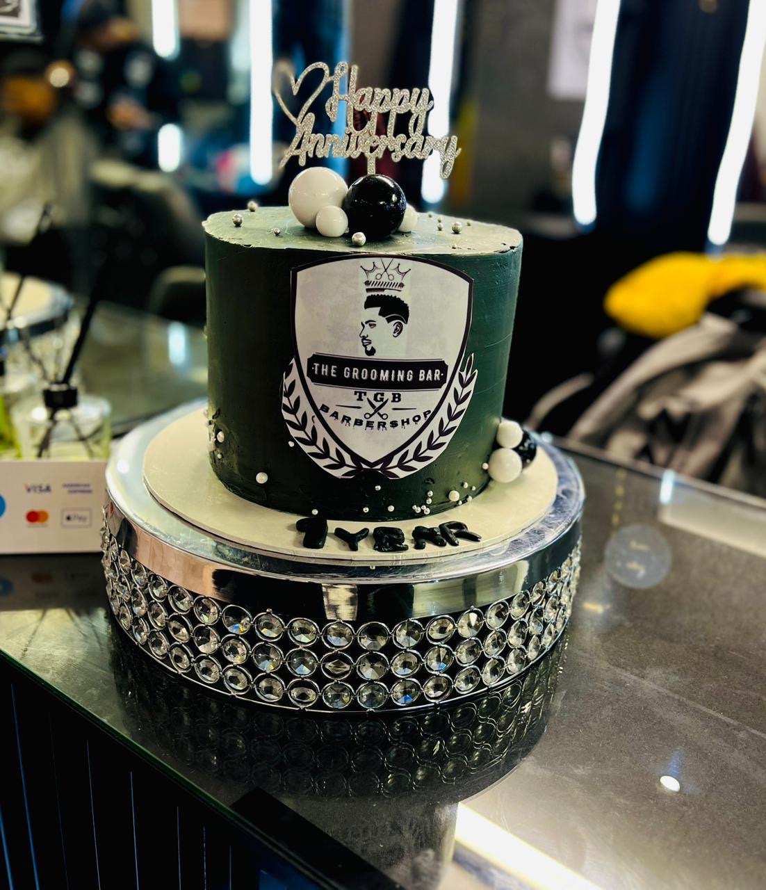 Corporate Anniversary Logo Cake