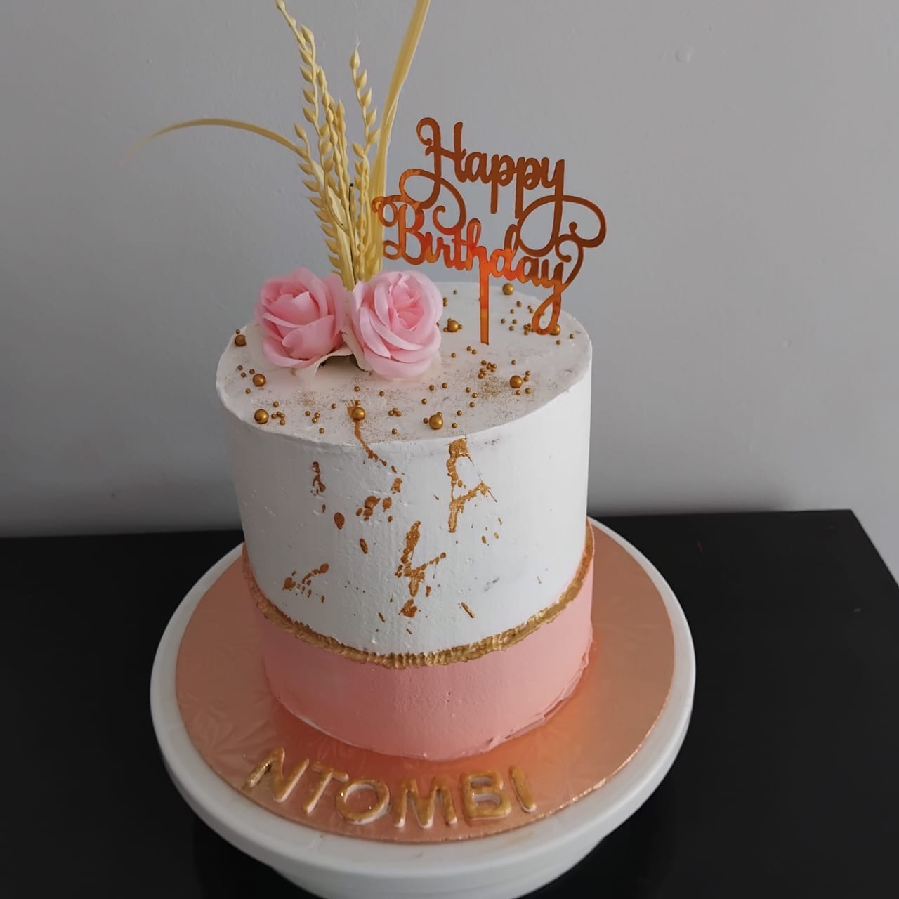 Rose Gold Glam Cake