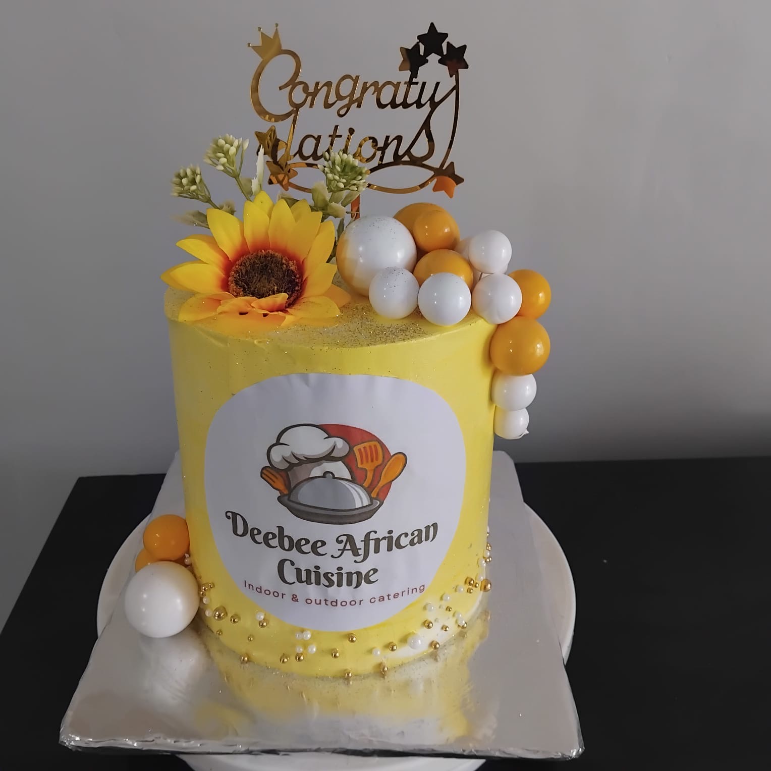 Congratulations Sunflower Brand Cake
