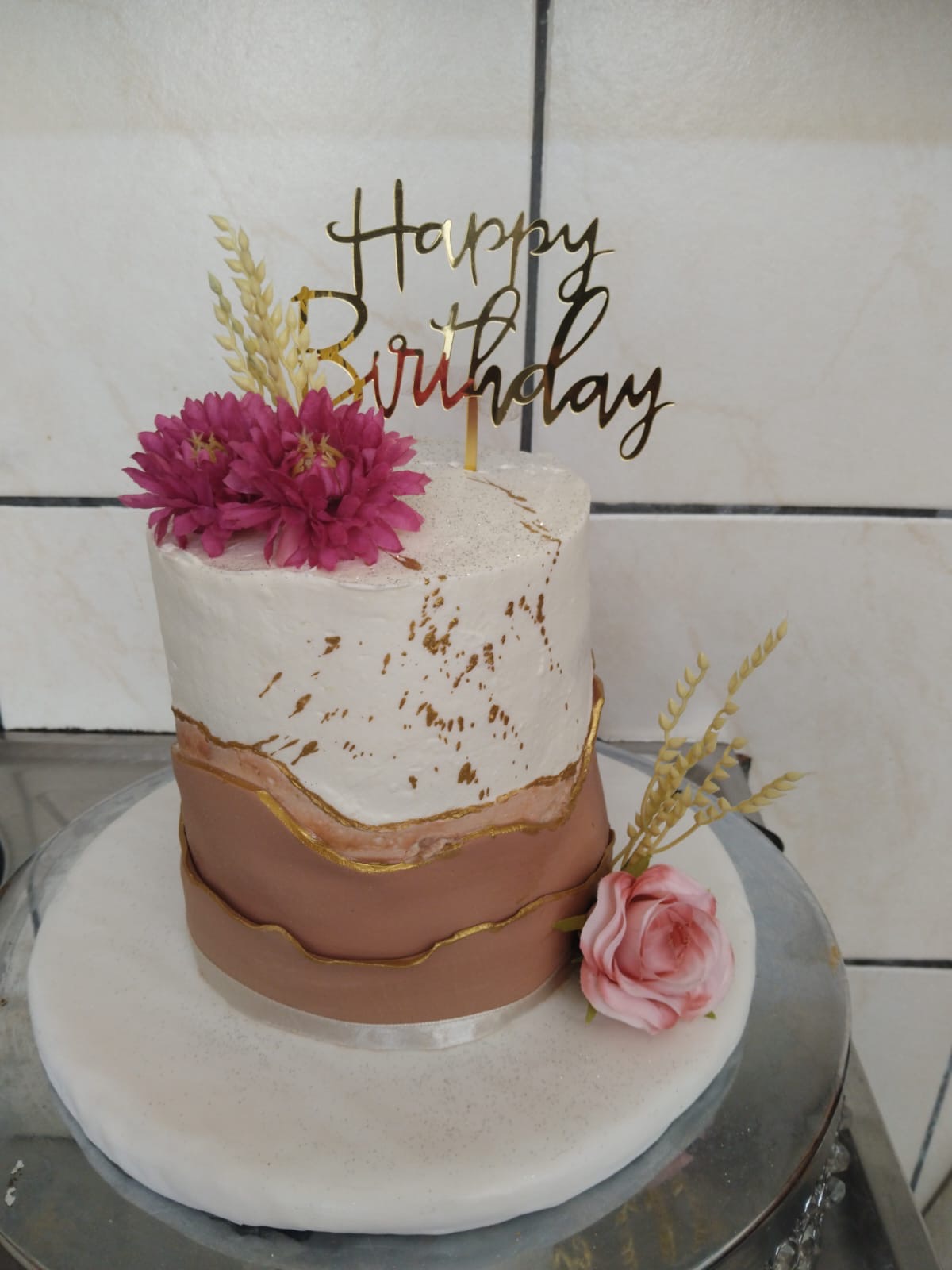 Rose Gold Elegance Cake